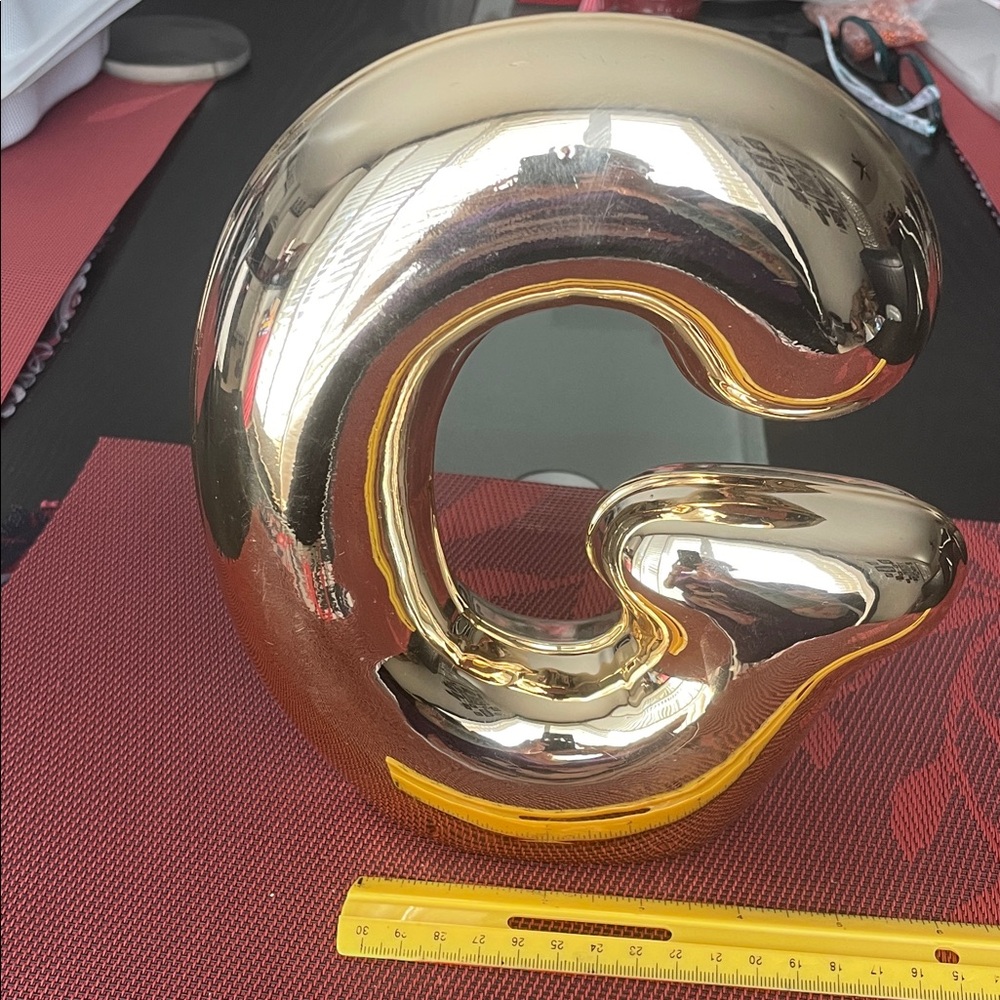 Ashland Gold Decorative monogram Letter G Sculpture
